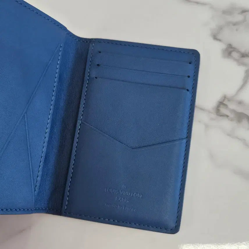 [BUNJANG] Louis Vuitton Faded Organizer Card Wallet Blue / 루이비통 페이디드 오거나이저 카드지갑 블루
