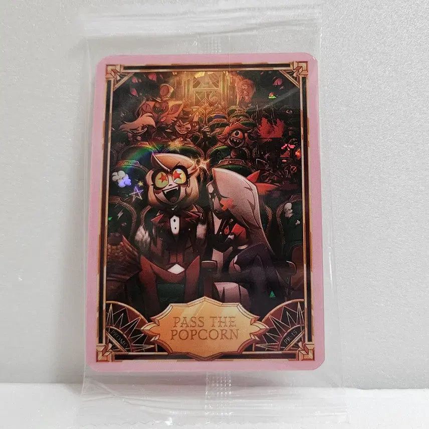[BUNJANG] Hazbin Hotel PR-15 PASS THE POPCORN Trading Card / 해즈빈호텔 트레이딩 프로모 카드 PR-15 PASS THE POPCORN