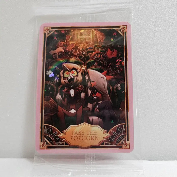 [BUNJANG] Hazbin Hotel PR-15 PASS THE POPCORN Trading Card / 해즈빈호텔 트레이딩 프로모 카드 PR-15 PASS THE POPCORN