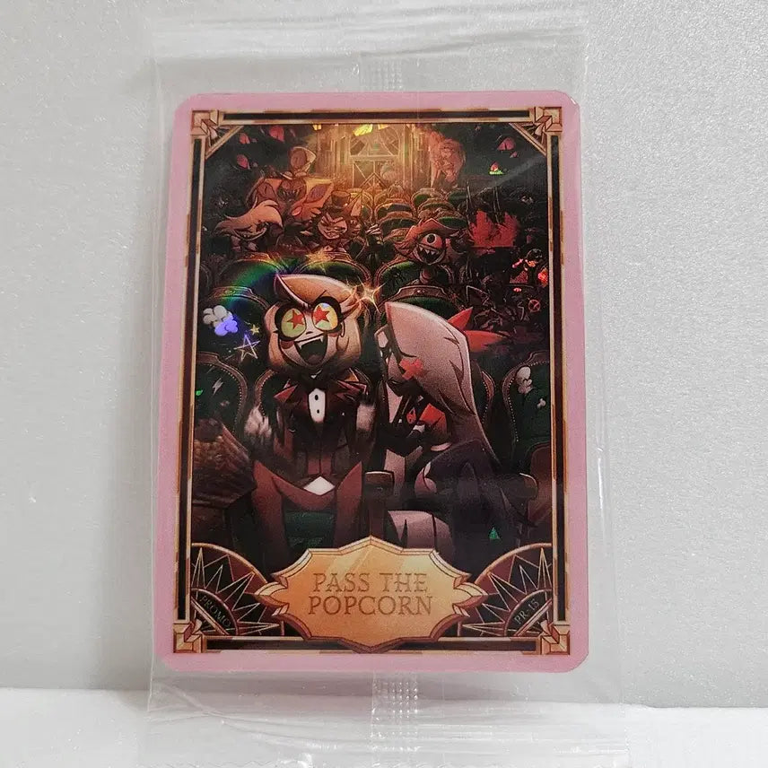 [BUNJANG] Hazbin Hotel PR-15 PASS THE POPCORN Trading Card / 해즈빈호텔 트레이딩 프로모 카드 PR-15 PASS THE POPCORN