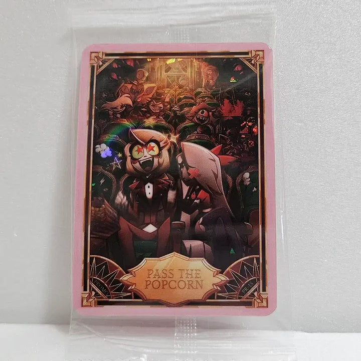 [BUNJANG] Hazbin Hotel PR-15 PASS THE POPCORN Trading Card / 해즈빈호텔 트레이딩 프로모 카드 PR-15 PASS THE POPCORN