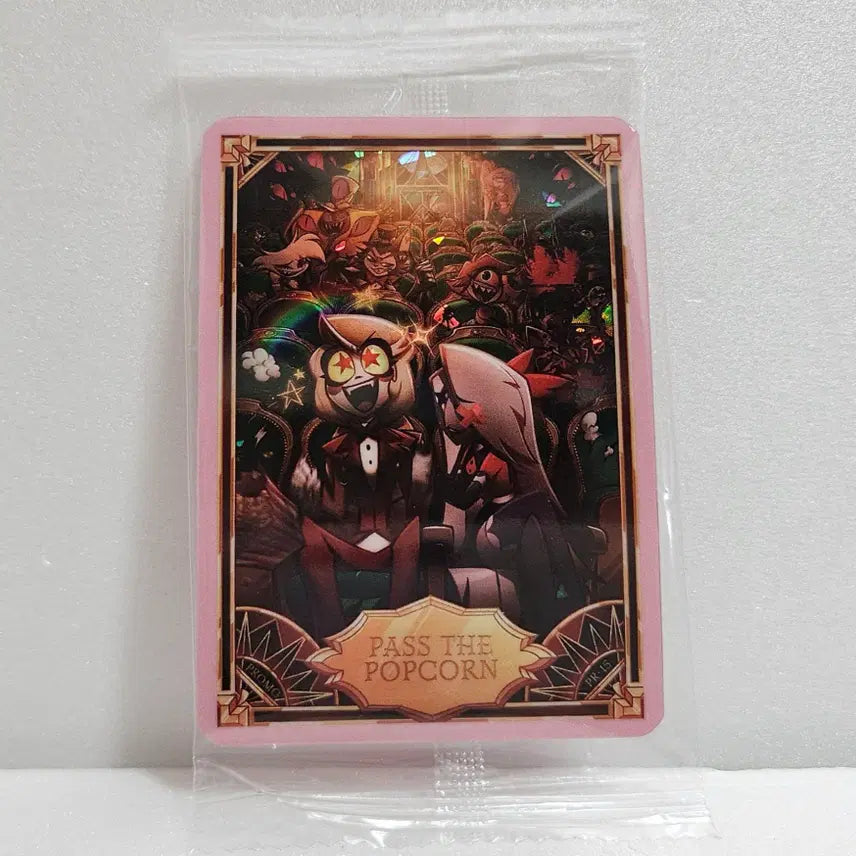 [BUNJANG] Hazbin Hotel PR-15 PASS THE POPCORN Trading Card / 해즈빈호텔 트레이딩 프로모 카드 PR-15 PASS THE POPCORN