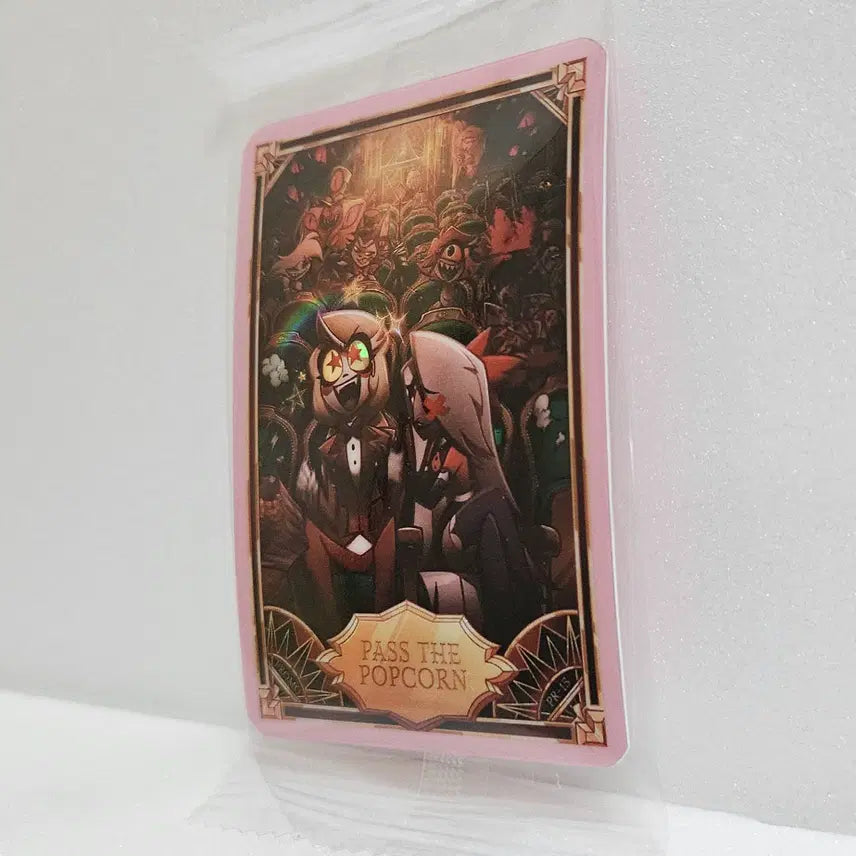 [BUNJANG] Hazbin Hotel PR-15 PASS THE POPCORN Trading Card / 해즈빈호텔 트레이딩 프로모 카드 PR-15 PASS THE POPCORN