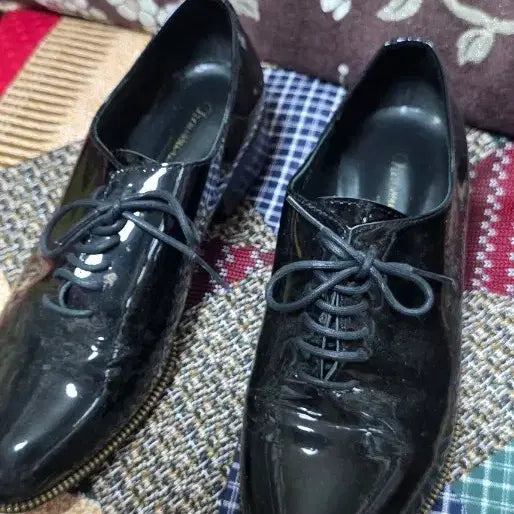 [BUNJANG] Handmade Black Patent Leather Women&