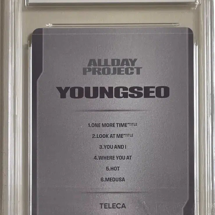 [BUNJANG] Tereca All Day Project Youngseo Promo Photocard / 테레카 올데프 영서 프르모 카드 BRG 포카 올데이프로젝트