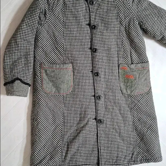 [BUNJANG] Quilted Check Pattern Jacket / 체크 퀼팅 누빔 자켓 코트