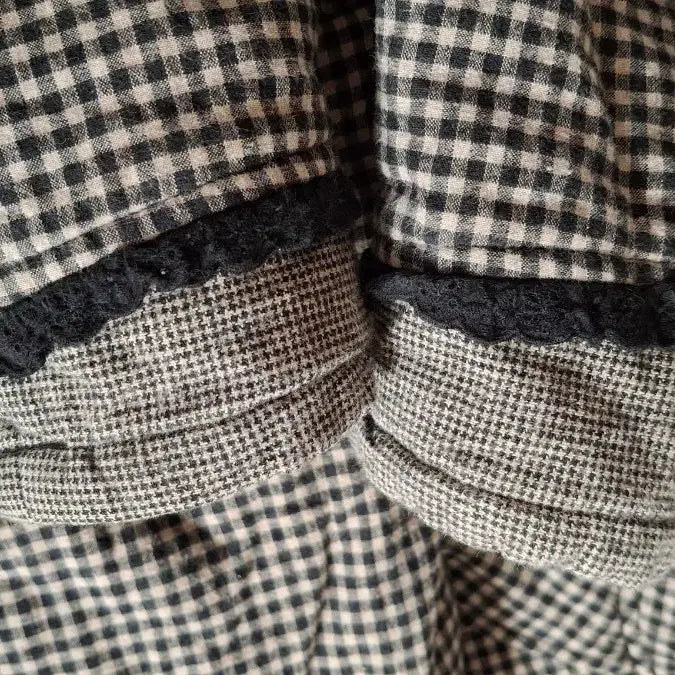 [BUNJANG] Quilted Check Pattern Jacket / 체크 퀼팅 누빔 자켓 코트