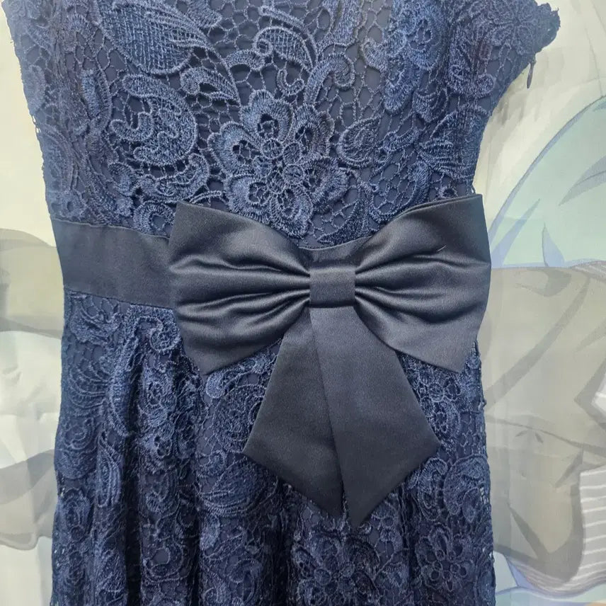 [BUNJANG] Imported Lace Ribbon Dress / 수입 레이스 리본원피스