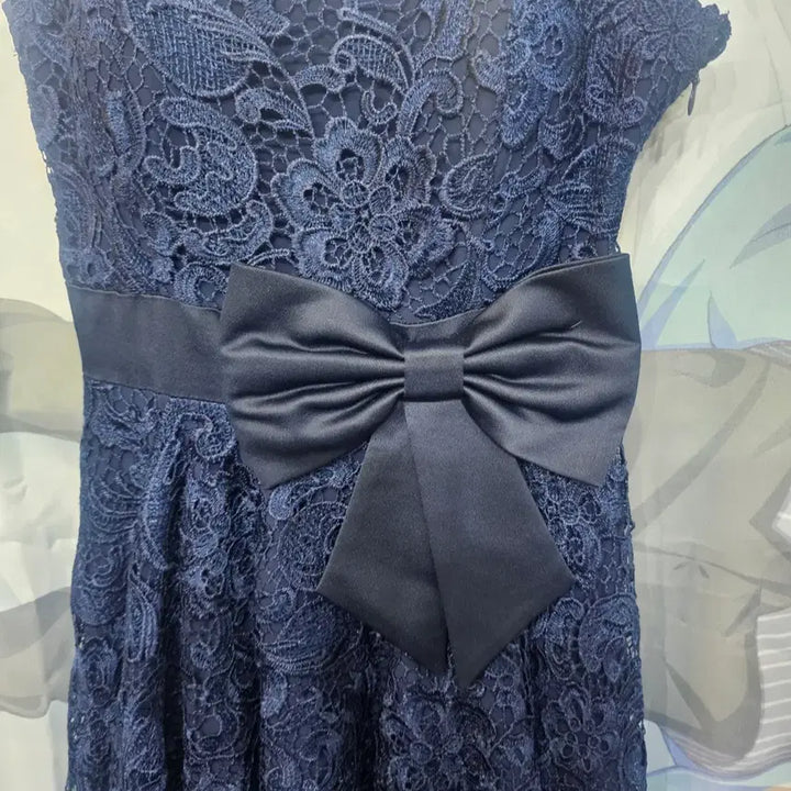 [BUNJANG] Imported Lace Ribbon Dress / 수입 레이스 리본원피스