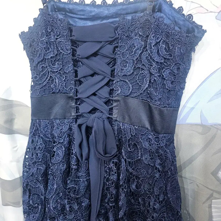 [BUNJANG] Imported Lace Ribbon Dress / 수입 레이스 리본원피스