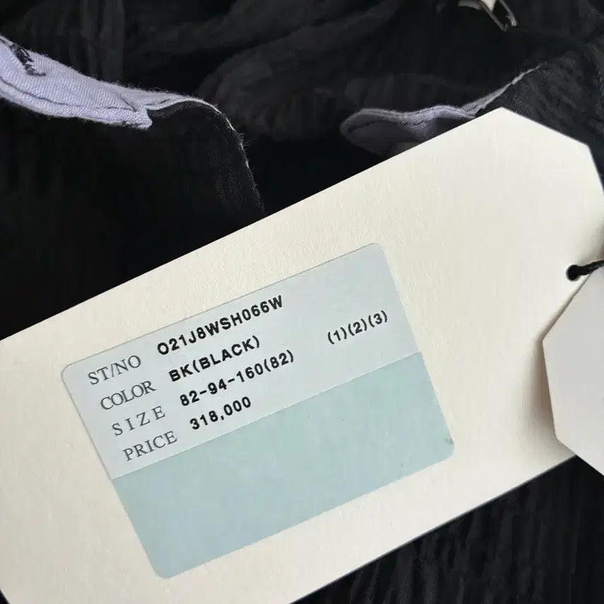 [SOLD OUT] 82-94-160)새상품 한섬 오즈세컨 스모킹 블라우스 블랙