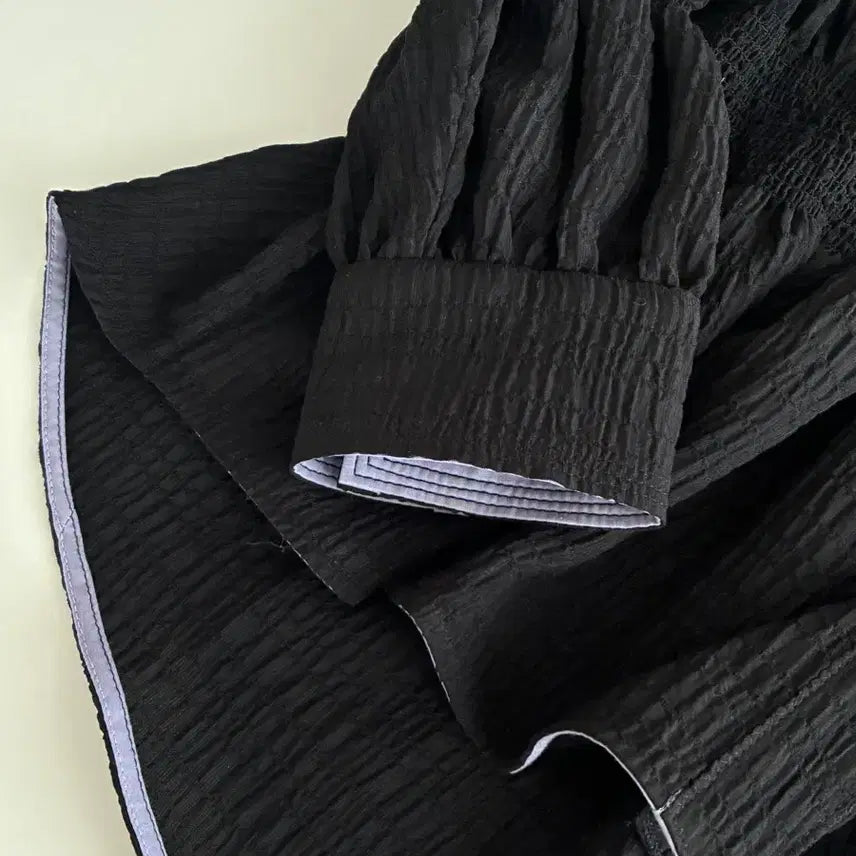 [SOLD OUT] 82-94-160)새상품 한섬 오즈세컨 스모킹 블라우스 블랙