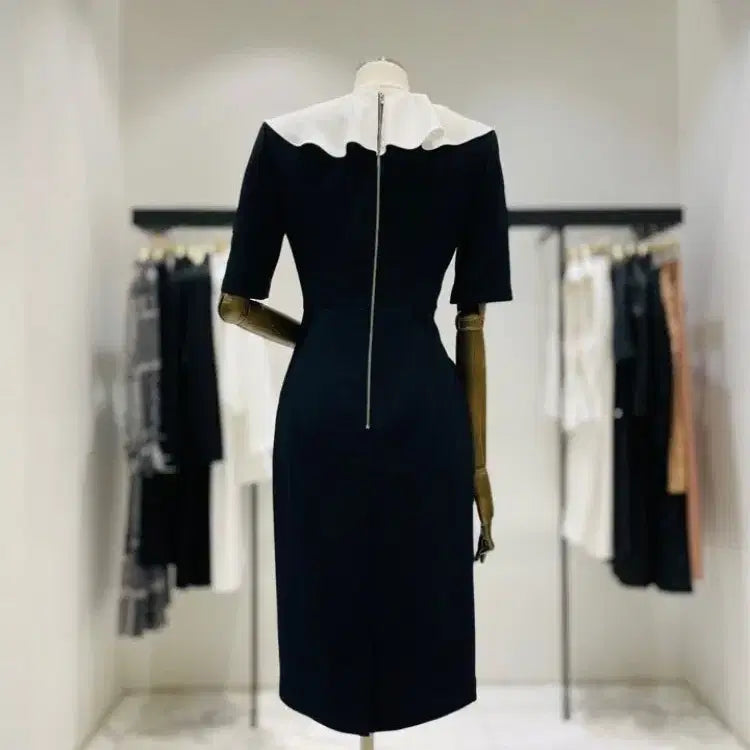 [BUNJANG] Mojo S.phine Navy Frill Dress / [모조에스핀]네이비 프릴원피스 55(거의 새상품)