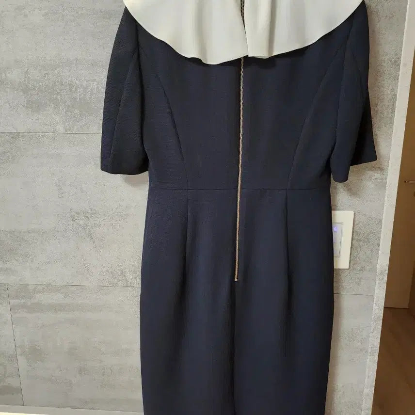 [BUNJANG] Mojo S.phine Navy Frill Dress / [모조에스핀]네이비 프릴원피스 55(거의 새상품)