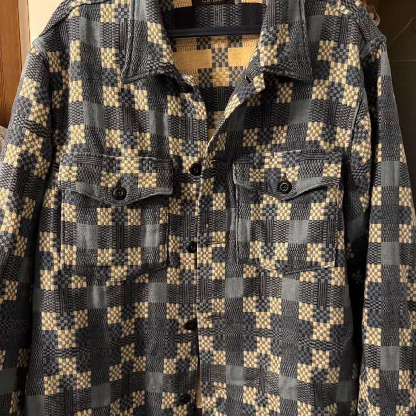 [BUNJANG] RRL Blue Check Shacket / Rrl 블루체크 셔켓