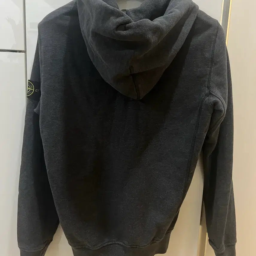 [BUNJANG] Stone Island Charcoal Hooded Zip-Up Jacket M / 스톤아일랜드 차콜 후드집업 M