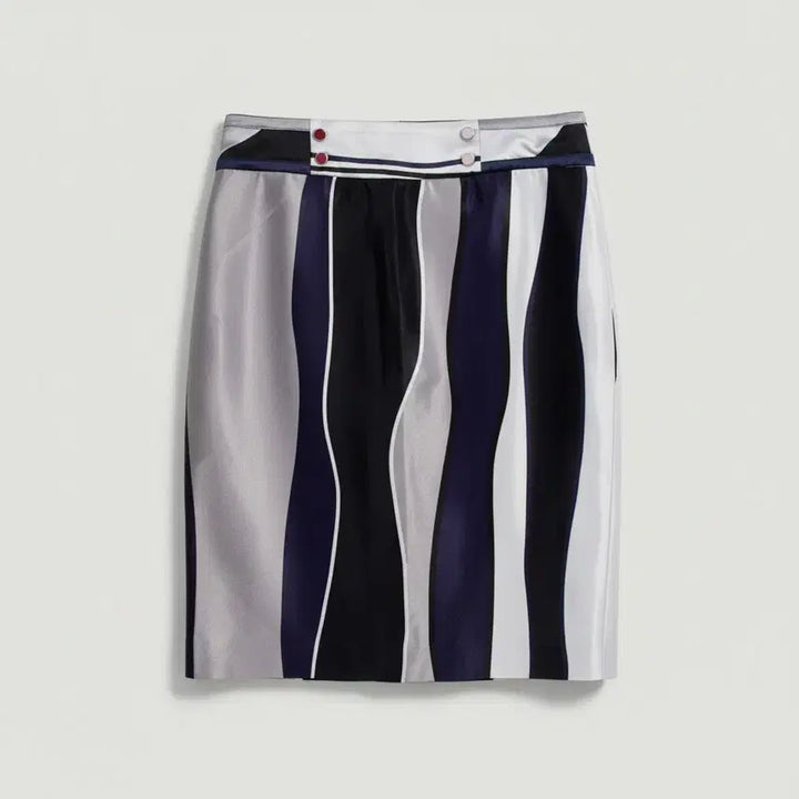 [BUNJANG] Join us Wave Pattern Skirt BK / 여성55/ 조이너스 물결 패턴 정장 스커트 BK 19-97