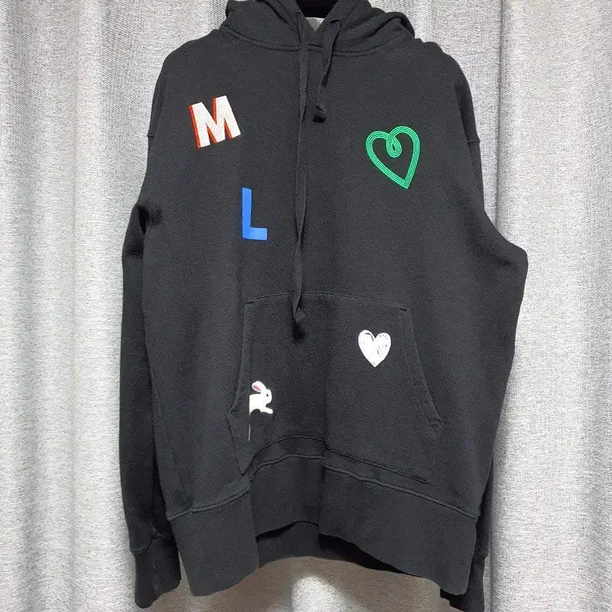 [BUNJANG] Marcus Luper Embroidered Organic Hoodie T-shirt (S-M) / marcus luper 마커스루퍼 자수오가닉후드 맨투맨 티셔츠 s ~m