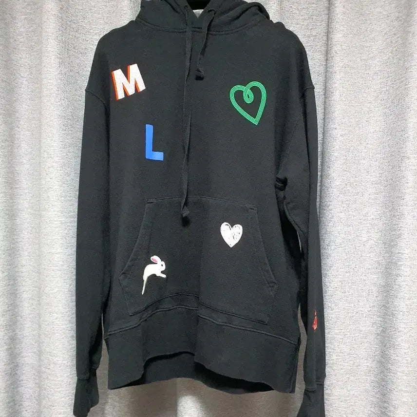 [BUNJANG] Marcus Luper Embroidered Organic Hoodie T-shirt (S-M) / marcus luper 마커스루퍼 자수오가닉후드 맨투맨 티셔츠 s ~m