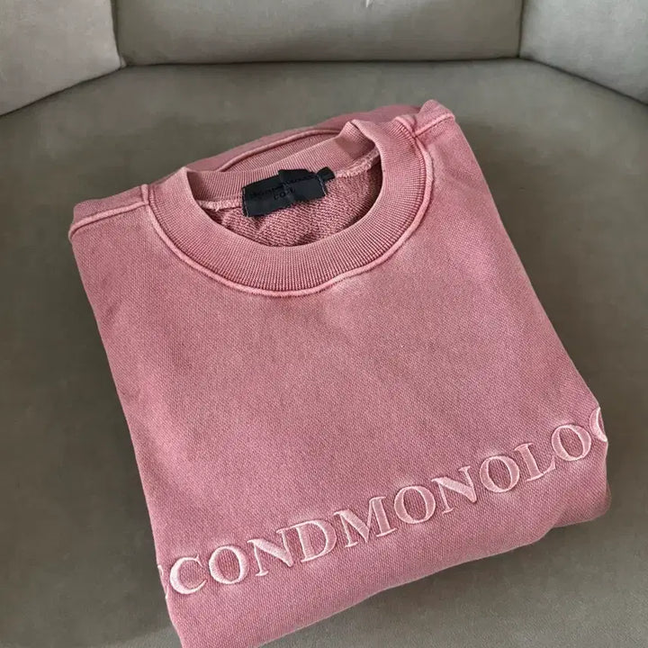 [BUNJANG] Secondlogue Sweatshirt Indie Pink / 세컨모놀로그 맨투맨 인디핑크