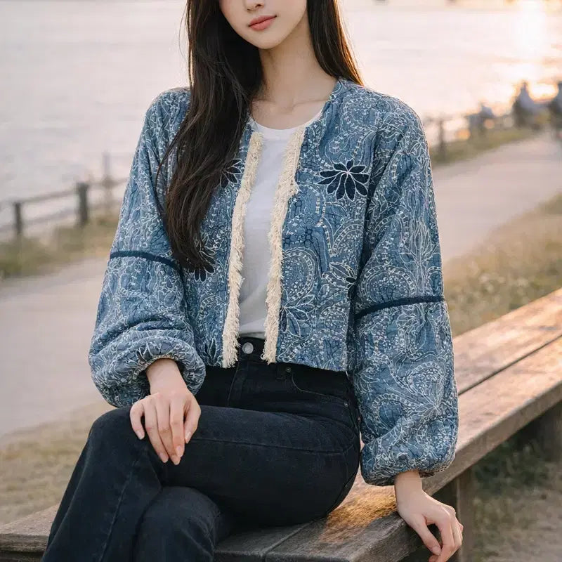 [BUNJANG] ZARA Fringe Open Cardigan Jacket / [여자 90 (S)]자라 오픈형 프린지 가디건 자켓