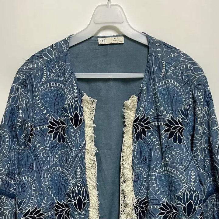 [BUNJANG] ZARA Fringe Open Cardigan Jacket / [여자 90 (S)]자라 오픈형 프린지 가디건 자켓