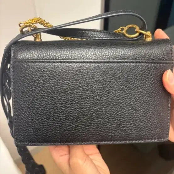 [BUNJANG] Tory Burch Black Leather Mini Crossbody Bag / 토리버치 블랙 레더 미니 크로스백