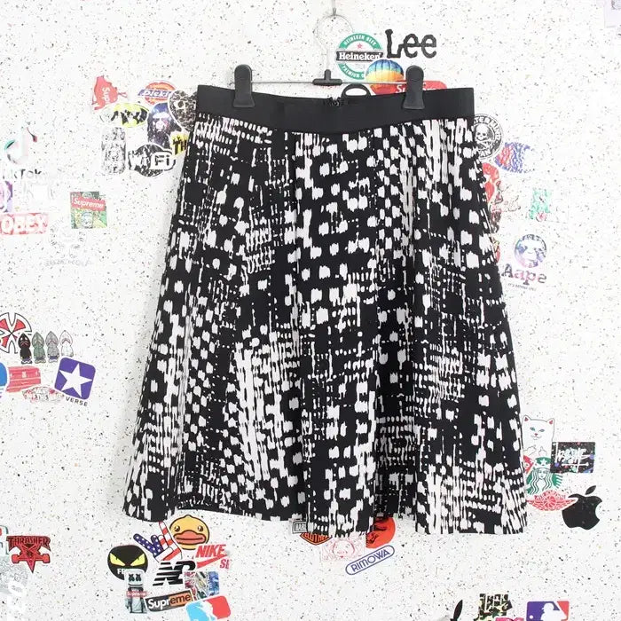 [BUNJANG] Ellen Tracy Pattern Suit Skirt BK / 여성6/ 수입 엘렌트래시 패턴 정장 스커트 BK 19-98