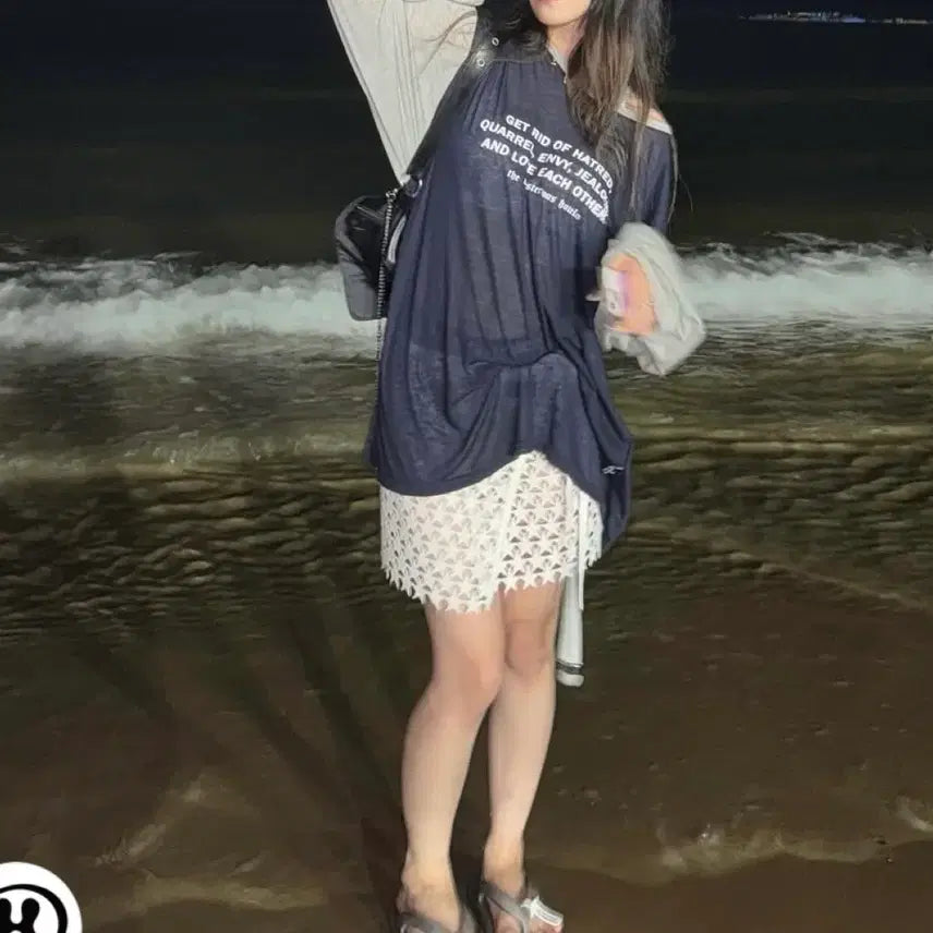 [BUNJANG] The Mysterious Hotel See-Through Tee / 더미스테리어스호텔 시스루 티