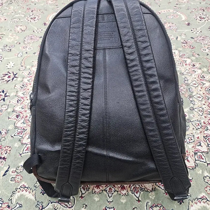 [BUNJANG] Coach Modern Varsity Black Backpack / [최종할인] 코치 모던 바시티 블랙 백팩