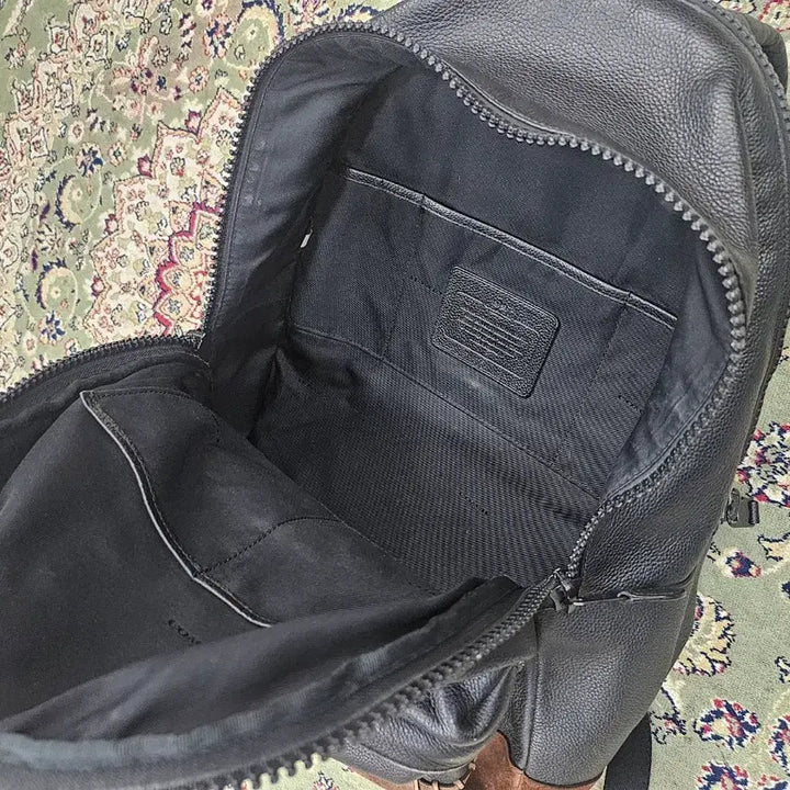 [BUNJANG] Coach Modern Varsity Black Backpack / [최종할인] 코치 모던 바시티 블랙 백팩