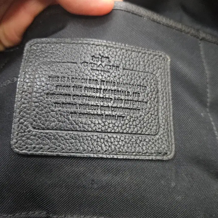 [BUNJANG] Coach Modern Varsity Black Backpack / [최종할인] 코치 모던 바시티 블랙 백팩