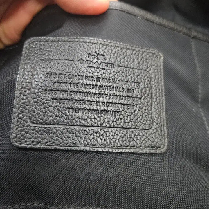 [BUNJANG] Coach Modern Varsity Black Backpack / [최종할인] 코치 모던 바시티 블랙 백팩