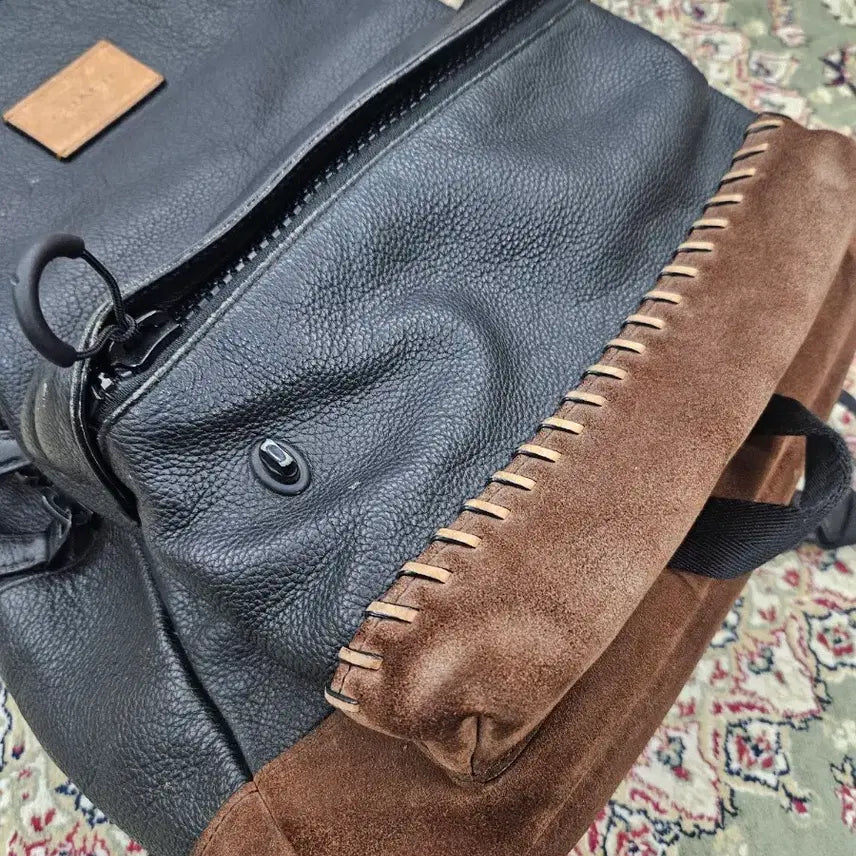 [BUNJANG] Coach Modern Varsity Black Backpack / [최종할인] 코치 모던 바시티 블랙 백팩
