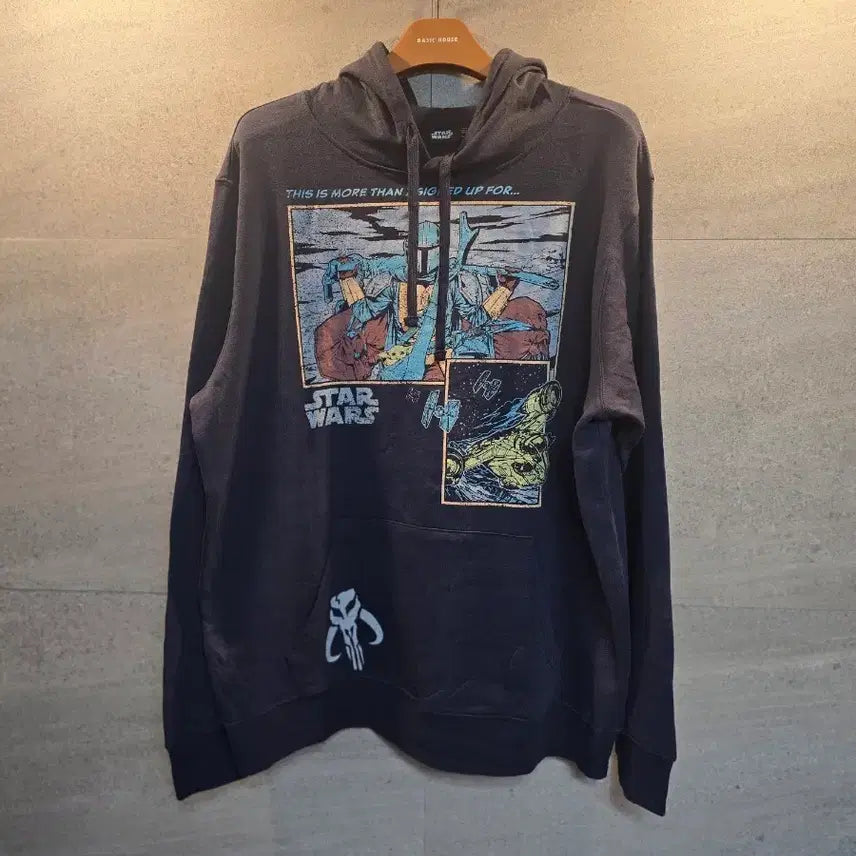 [BUNJANG] Star Wars Mandalorian Hooded T-shirt / 스타워즈 정품. 만달로리안 후드티. 미착!