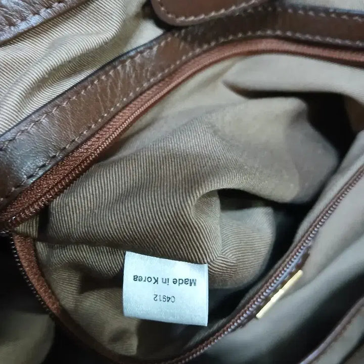 [BUNJANG] MCM Leather Tote Bag / MCM 오렌지 브라운 레더 토트백