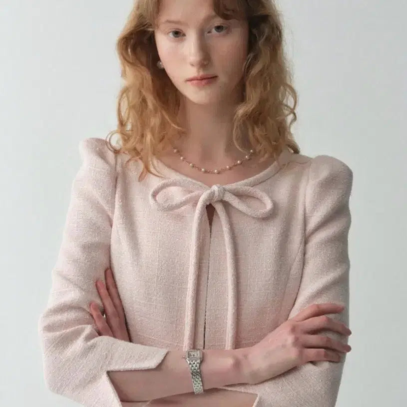 [BUNJANG] Flohm Mellow Ribbon Jacket Pink Size 0 / 플로움 Mellow Ribbon Jacket 핑크 0사이즈 새상품