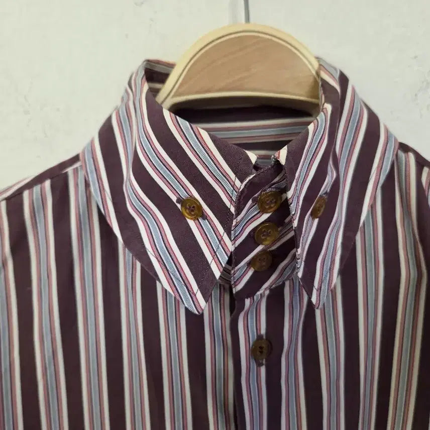 [BUNJANG] Vivienne Westwood Striped Shirt / 비비안웨스트우드 스트라이프 셔츠 M
