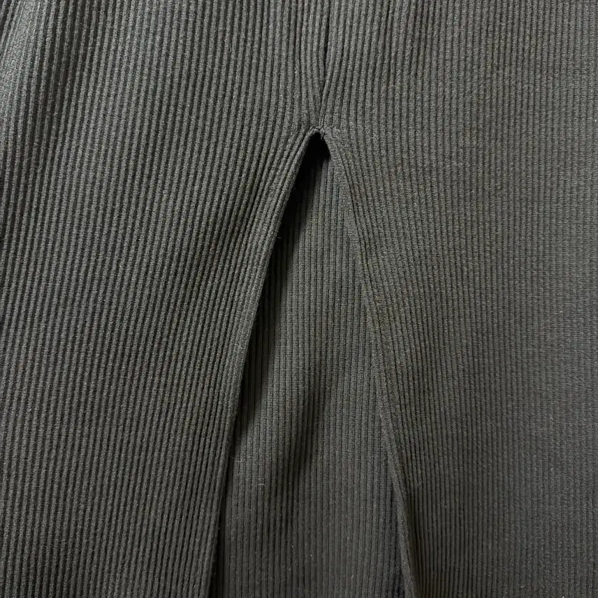 [BUNJANG] Black Ribbed Hooded Long Dress / 블랙 골지 후드 롱 원피스