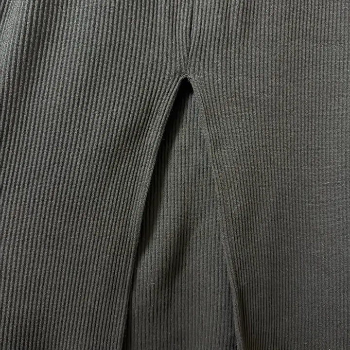 [BUNJANG] Black Ribbed Hooded Long Dress / 블랙 골지 후드 롱 원피스