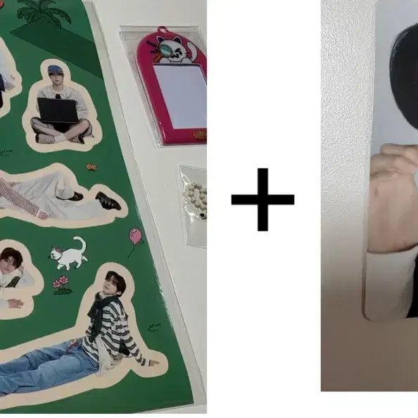 [BUNJANG] TWS Shinyu Photocard + Deco Kit Sticker + ID Photo Holder Bundle Set / 투어스 데코키트 스티커 + 신유 포카 + 증사홀더 일괄