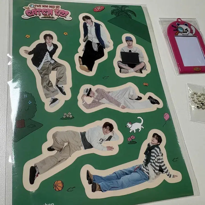 [BUNJANG] TWS Shinyu Photocard + Deco Kit Sticker + ID Photo Holder Bundle Set / 투어스 데코키트 스티커 + 신유 포카 + 증사홀더 일괄