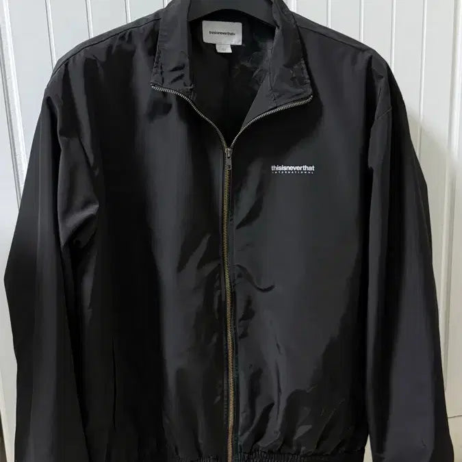 [BUNJANG] thisisneverthat INTL. Team Jacket - Black Nylon Jacket / 디스이즈네버댓 INTL. Team jacket
