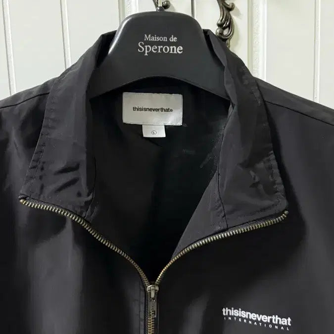 [BUNJANG] thisisneverthat INTL. Team Jacket - Black Nylon Jacket / 디스이즈네버댓 INTL. Team jacket