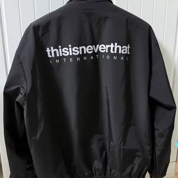 [BUNJANG] thisisneverthat INTL. Team Jacket - Black Nylon Jacket / 디스이즈네버댓 INTL. Team jacket