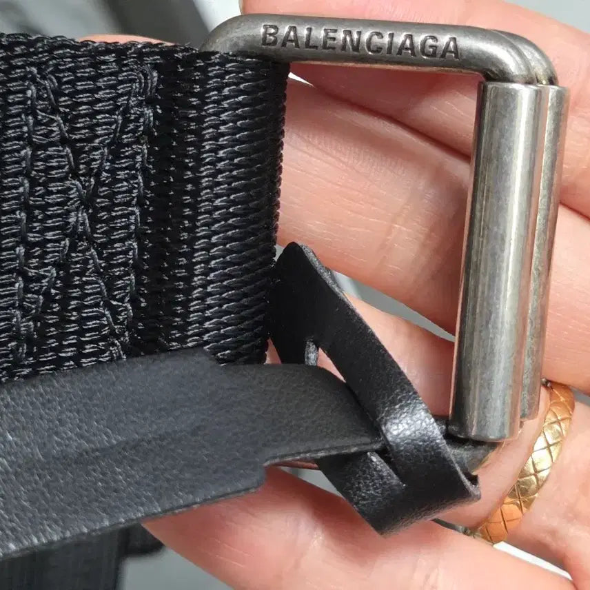[BUNJANG] Balenciaga Army Fabric Belt - Black / 발렌시아가 아미 패브릭 벨트 블랙