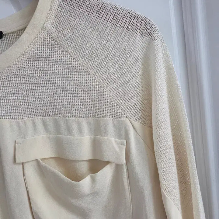 [BUNJANG] Maje Ivory Pocket T-shirt / 55~66 마쥬 아이보리 포켓 티 (maje)