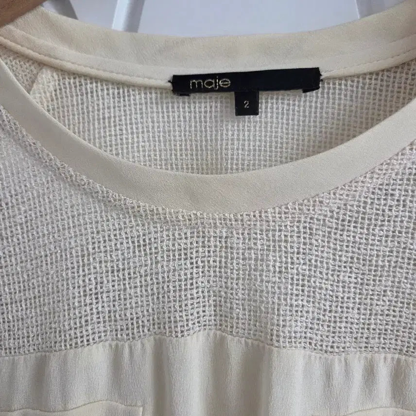 [BUNJANG] Maje Ivory Pocket T-shirt / 55~66 마쥬 아이보리 포켓 티 (maje)