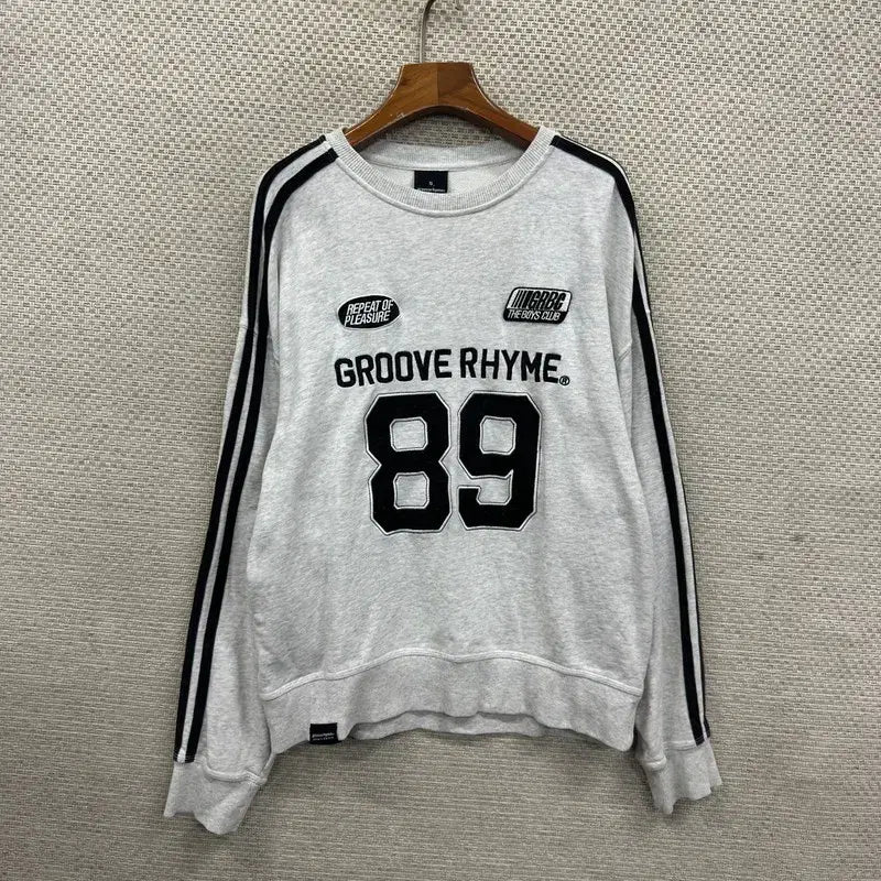[BUNJANG] Groove Rime Blockcore Sweatshirt / 그루브라임 블록코어 스웻셔츠 맨투맨 S A08314