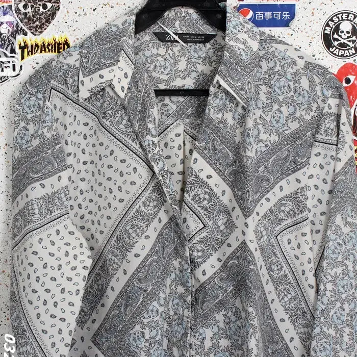 [BUNJANG] Zara Paisley Blouse / 여성M/ 자라 페이즐리 블라우스 GY 19-106